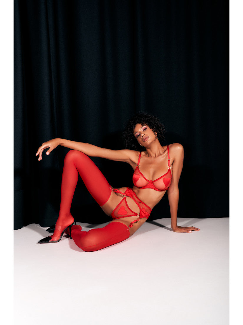 ROUGE DÈSIR BELTED SET