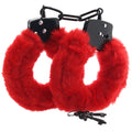 RED FUR CUFFS