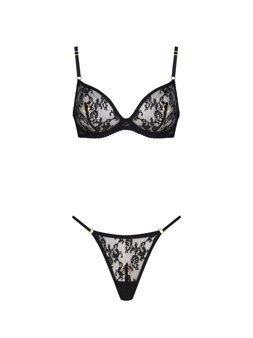 GILDED PIERCING LACE SET