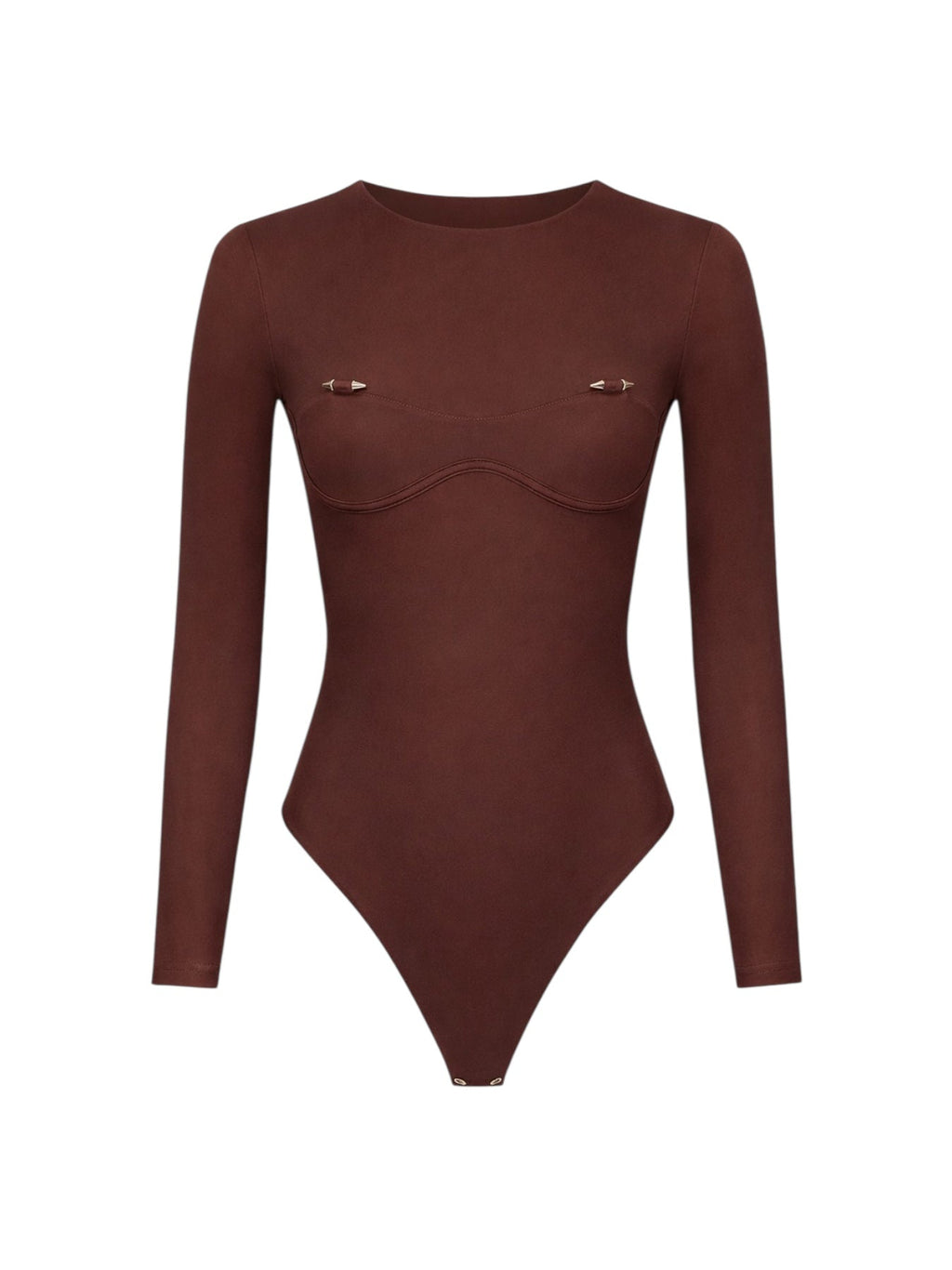 ENIGMA MOCHA LONG SLEEVE BODYSUIT