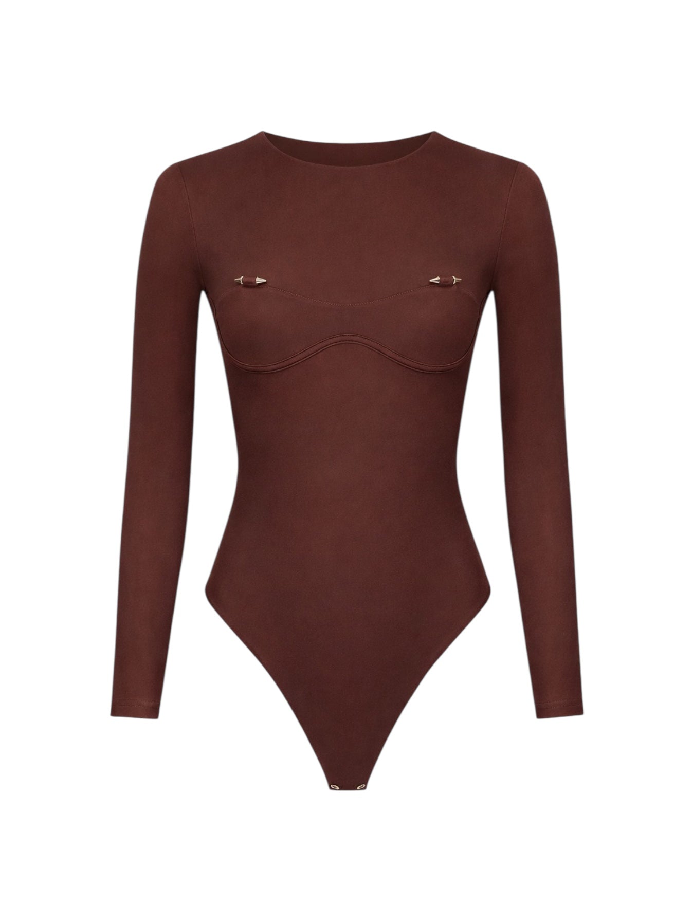 ENIGMA MOCHA LONG SLEEVE BODYSUIT