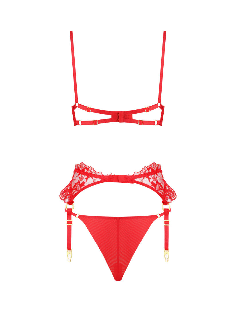 KILY ROUGE BELTED SET