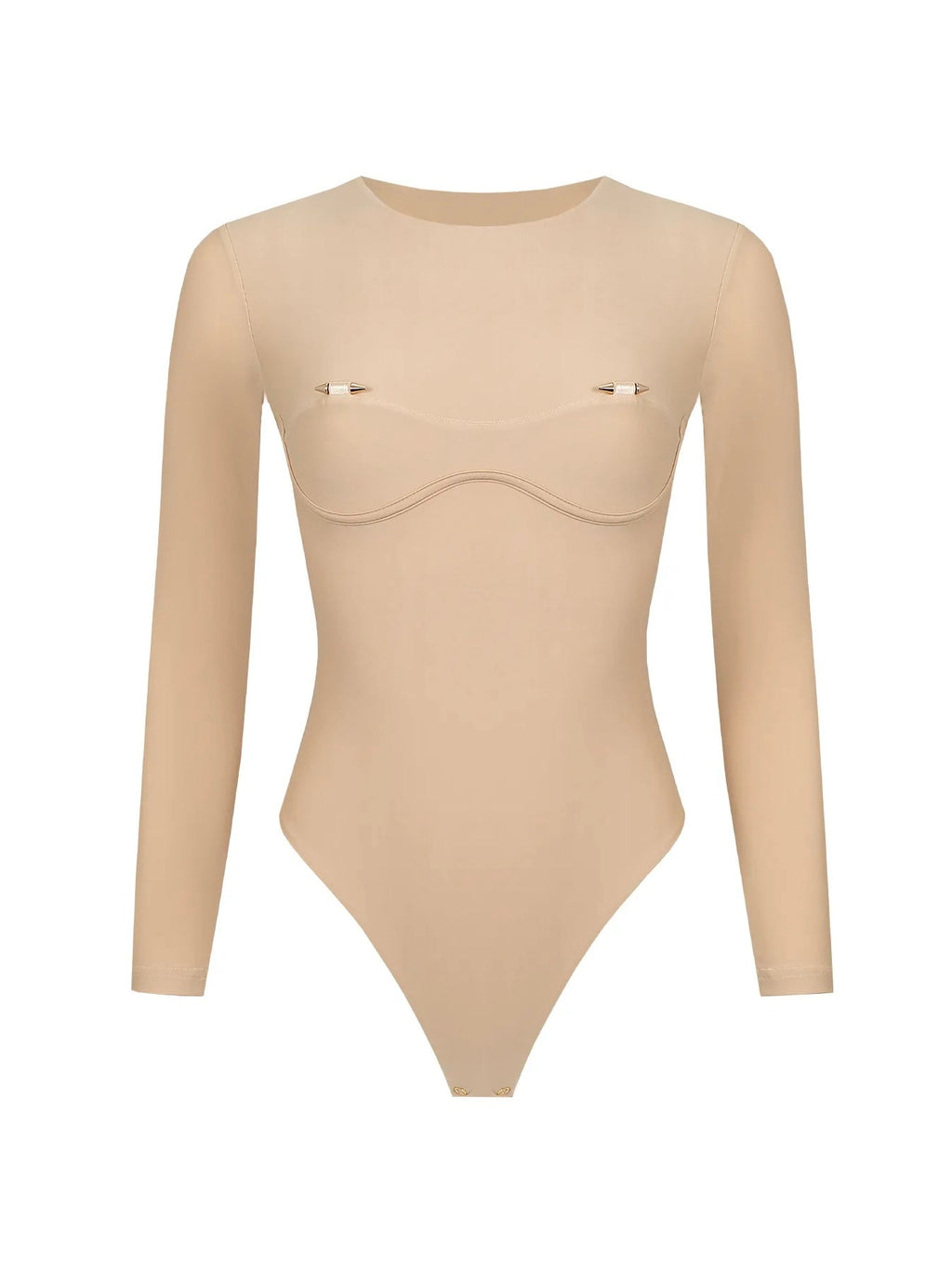 ENIGMA NUDE LONG SLEEVE BODYSUIT