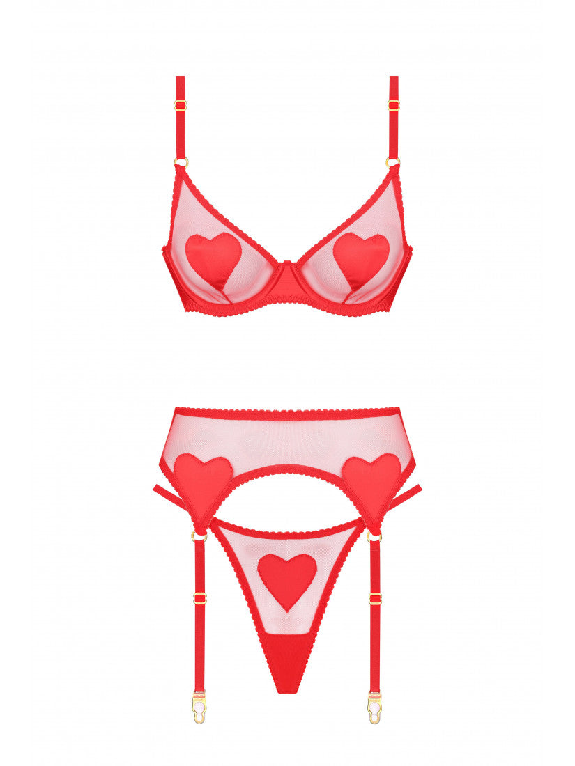 ROUGE DÈSIR BELTED SET