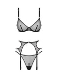 PIERCING STERLING BELTED SET