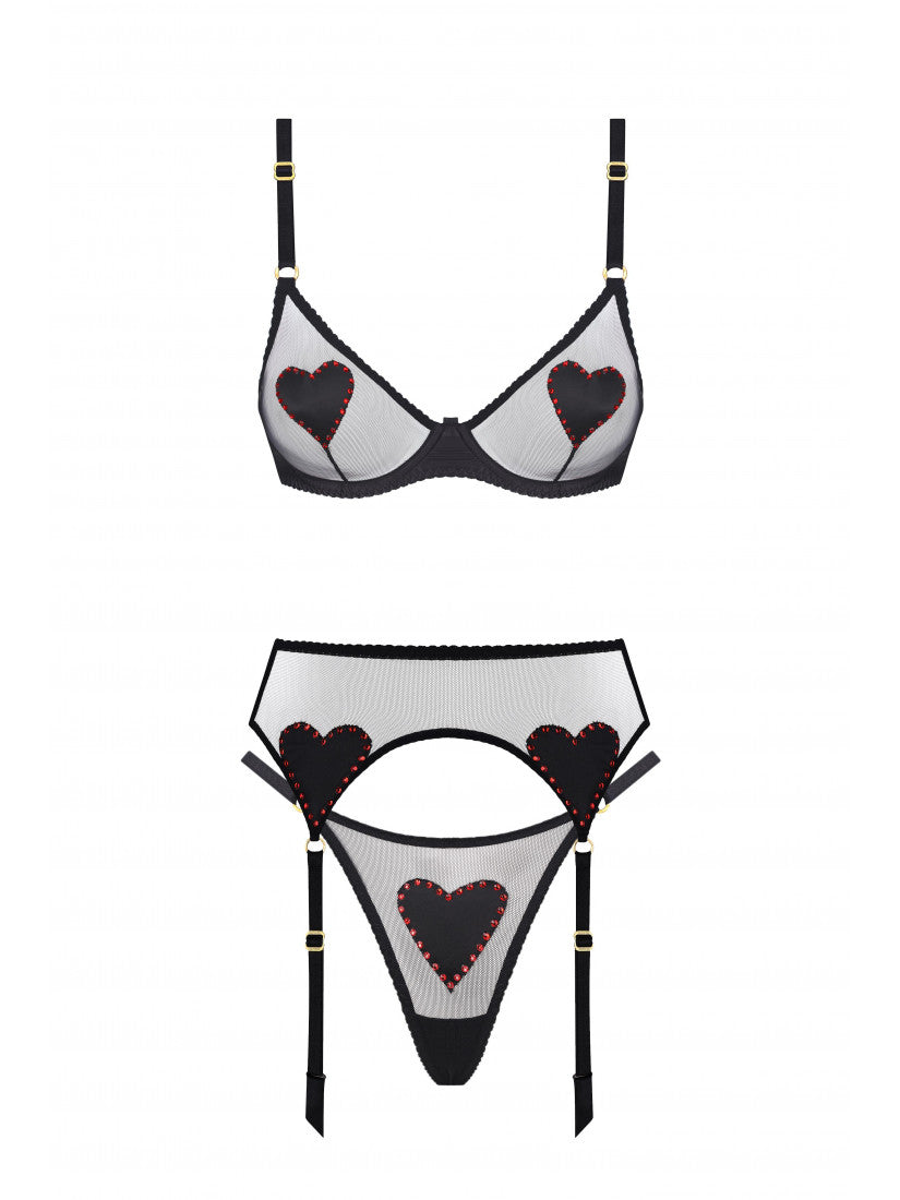 NOIR DÈSIR BELTED SET