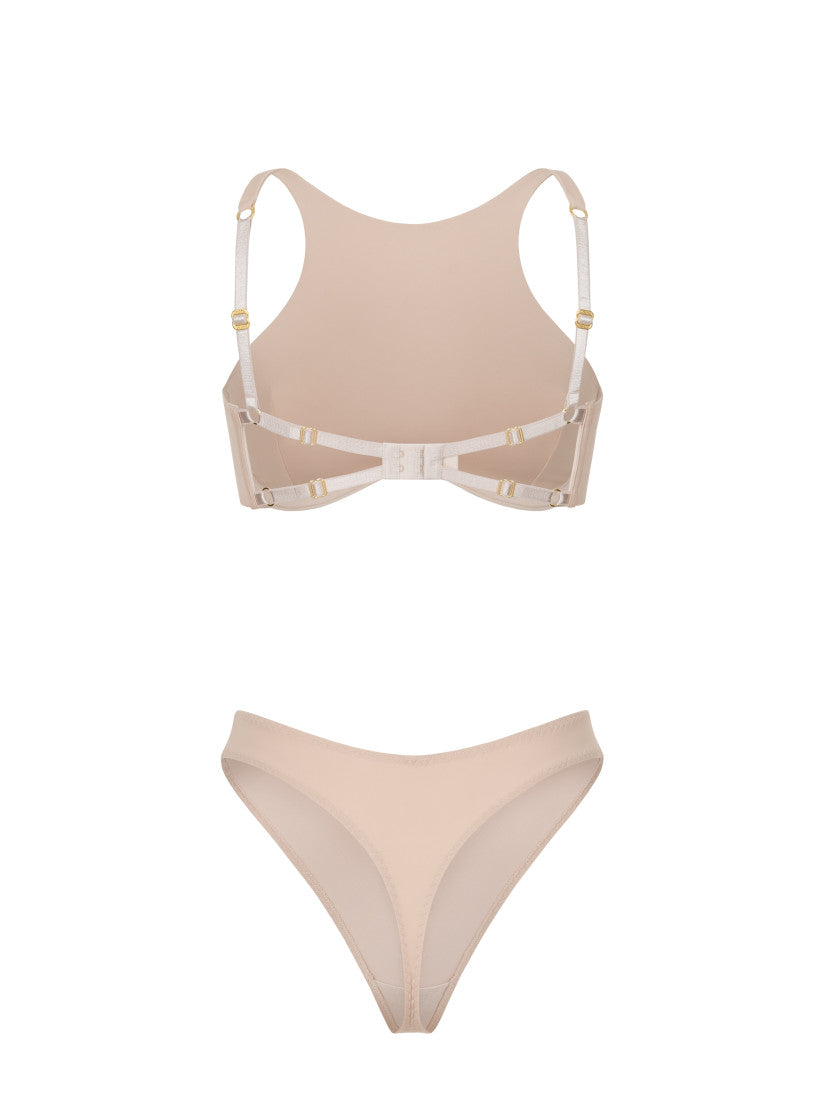 PIERCING NUDE HALTER SET